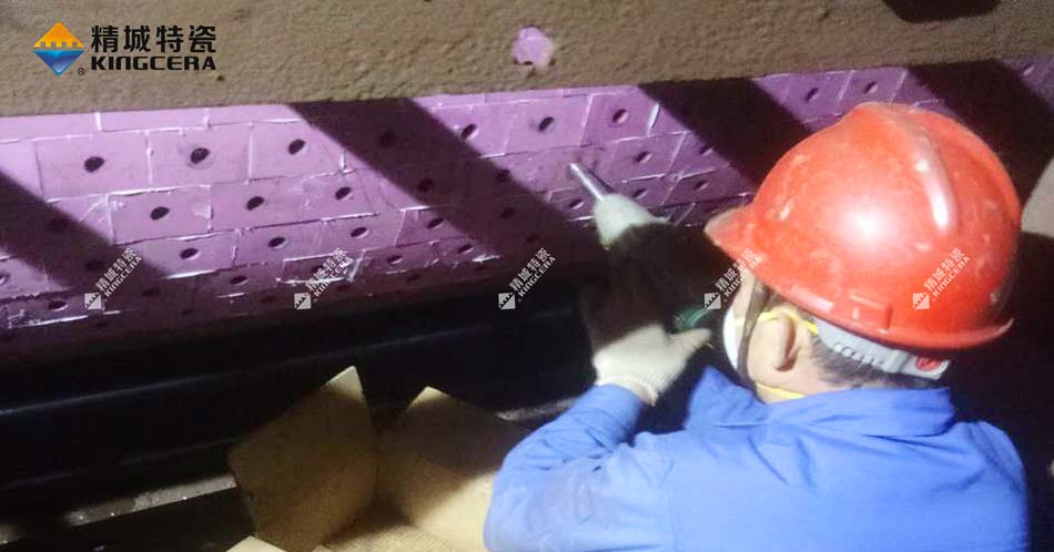 Z6人生就是博牌新型耐磨陶瓷布料机圆辊使用效果