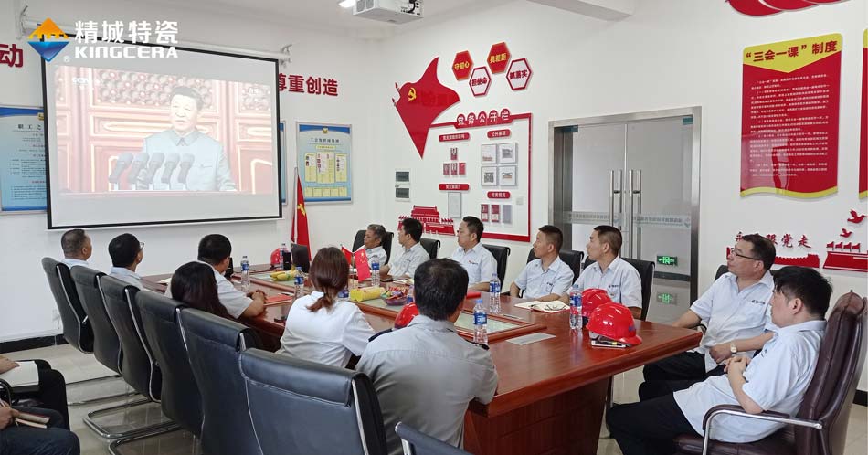 Z6人生就是博特瓷党支部组织观看庆祝中国共产党成立100周年大会现场直播